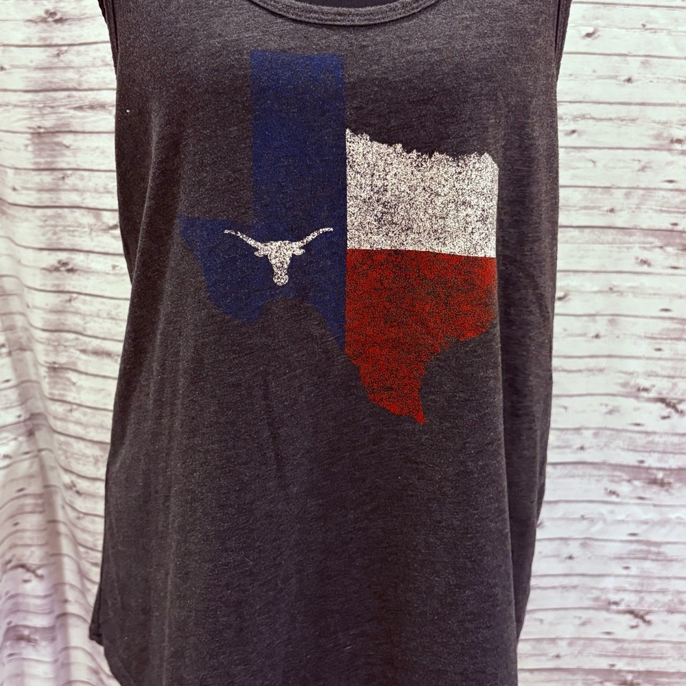 Gray Texas Graphic Tank Top